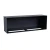 Foco One 1500 Media Wall innebygd biopeis med svart ramme og sikkerhetsglass