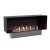 Foco One 1500 Media Wall innebygd biopeis med svart ramme og sikkerhetsglass