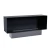 Foco One 1500 Media Wall innebygd biopeis med svart ramme og sikkerhetsglass