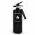 Nordic Flame Svart Brannslukningsapparat Klassisk 2 kg