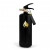 Nordic Flame Brannslukningsapparat 2 kg - Svart med gullemblem