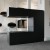 Svart elegant biopeis for gulv eller endevegg.