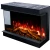 Aflamo Superb 3D 103,2 cm svart 3-sidig innebygd elektrisk peis