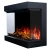 Aflamo Superb 3D 103,2 cm svart 3-sidig innebygd elektrisk peis