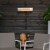 1500 watt vegghengt terrassevarmer Vigo