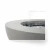 Roca biopeis i Space Grey – rund fiberbetongpeis med bronsefarget dekorglass og glassinnsats.
